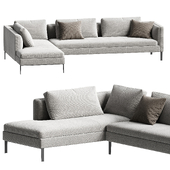 Molteni&C Paul Sofa with Chaise Longue