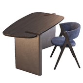 Desk Set: Bonaldo (Flatiron Table and Remo Chair)