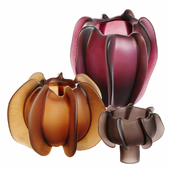 Naturalia murano glass vases by Michela Cattai