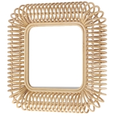 Rattan Mirror