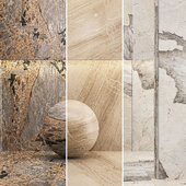 Мрамор/ Fire Tunder/ Breccia Sardo/ Patagonia/ 3000x1000mm