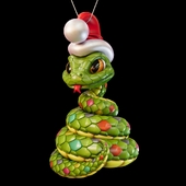 Елочная игрушка змея