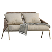 Able ANTIBES 2 seater fabric garden sofa