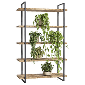 indoor plant stand 07-wood and metal