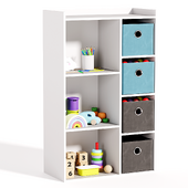 Camille Childrens storage unit with 4 baskets