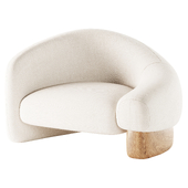 Raphael Navot Acrostic Overlay Armchair Left