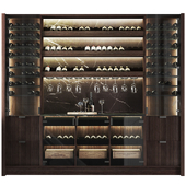 display Cabinet with wine and dishes03