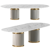 Capital Collection Rock Oval Dining Table