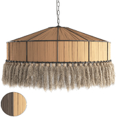 Modern Boho Chandelier Handwoven Rattan