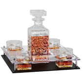 Whiskey decanter with glasses  / Набор для виски