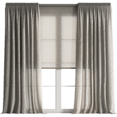 Curtains Long Linen set 03