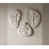 Wall decore faces v6 Mad objects