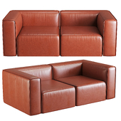 Remi Leather Modular Sofa