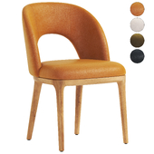 Boerum Leather and Fabric Dining Chair