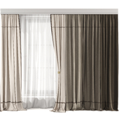 Silk and Cotton Curtain Set 29