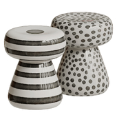 Gervasoni Inout Side Table in White Ceramic by Paola Navone