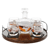 Whiskey decanter with glasses  / Набор для виски