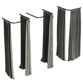 fitting room & shower curtains set 02