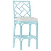 Hampton Chippendale Rattan Counter Stool by Jeffan - Modish Store