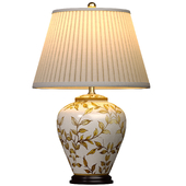 Настольная лампа Leaves Brown Chinese Gold Table Lamp