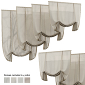 Curtains with Roman blinds 00 HBH