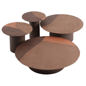 Re-verre coffee tables by Gallotti & Radice