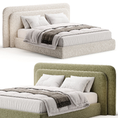 Double bed milky beige Cascade
