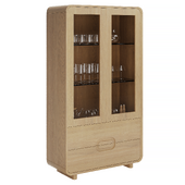Шкаф с витриной Deo MOS-OAK