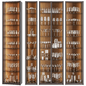 Luxury Glassware Cabinet Set 01