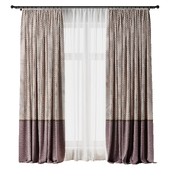 Curtain with rod 39 pink patterned curtain HBH