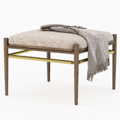 Visby Light Pepper Ottoman