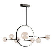 Long Chandelier Black