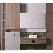 Bathroom Furniture 42 Modern With Green Tiles