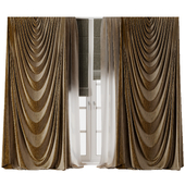 Curtains with Roman blinds 33 HBH