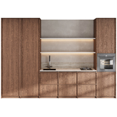 Japandi Kitchen Set Minimal Wooden Design