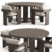 RH Sedona Aluminum Round Dining Table 60
