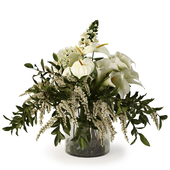Bouquet in a glass vase 3