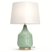 Jade Green Ombre Glass Table Lamp