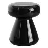 Manya black ceramic side table Kave Home