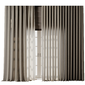 Linen Curtain 005 - Roman Curtain collections 32 HBH