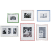 Beaded Gallery in a Box Frames, Set of 6