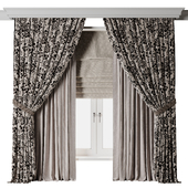 Classic brown Curtain 023 HBH