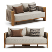Striata Teak Sofa