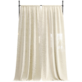 Anywhere Rod 36-66 with curtain (in two positions)