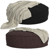 Floor Pouf Round - Canvas