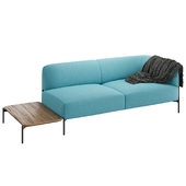 Monica Forster Panda sofa - Chaise right with table / Каспер