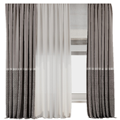 Curtains with Roman blinds 38 HBH