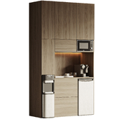 Hidden Cabinet Coffee Bar Station