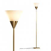Martina Polished Brass Floor Lamp by CB2