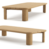 RH Lagos Teak Rectangular Coffee Table